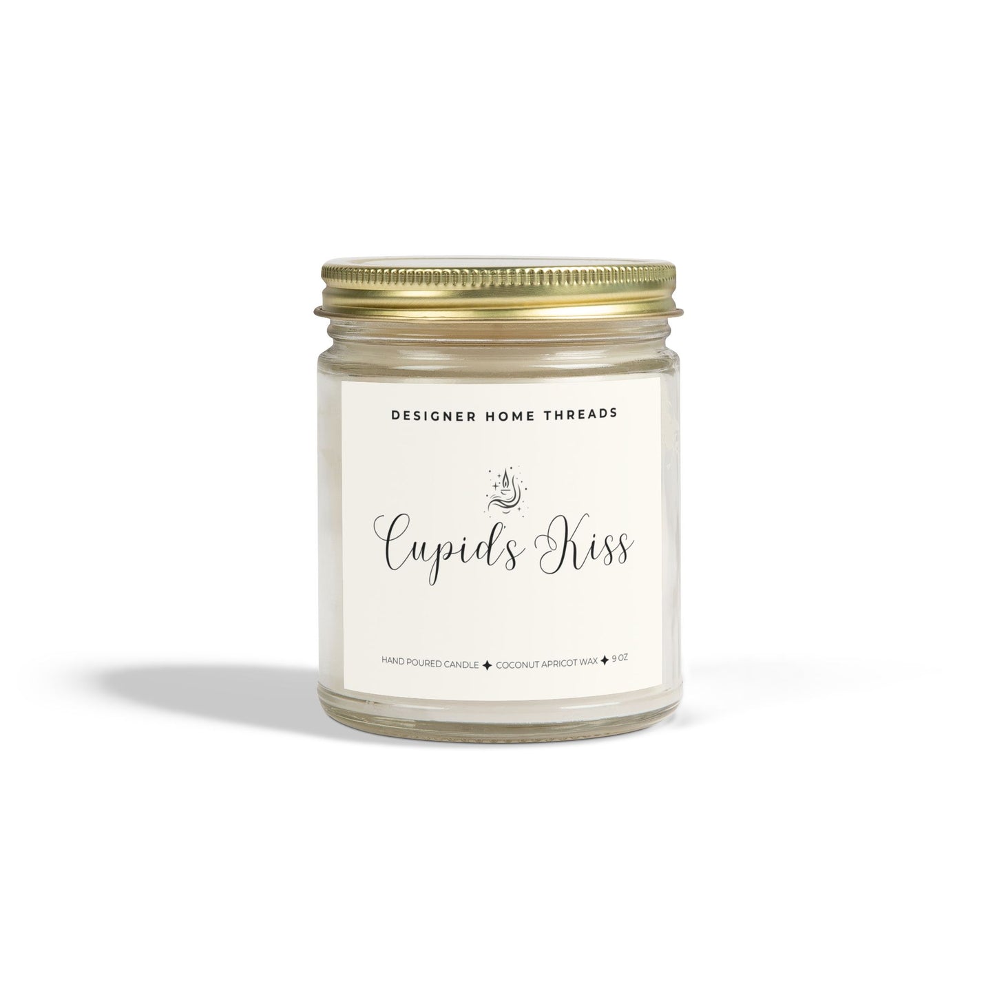 Cupids Kiss Scented/Unscented Candles, Coconut Apricot Wax (9oz)