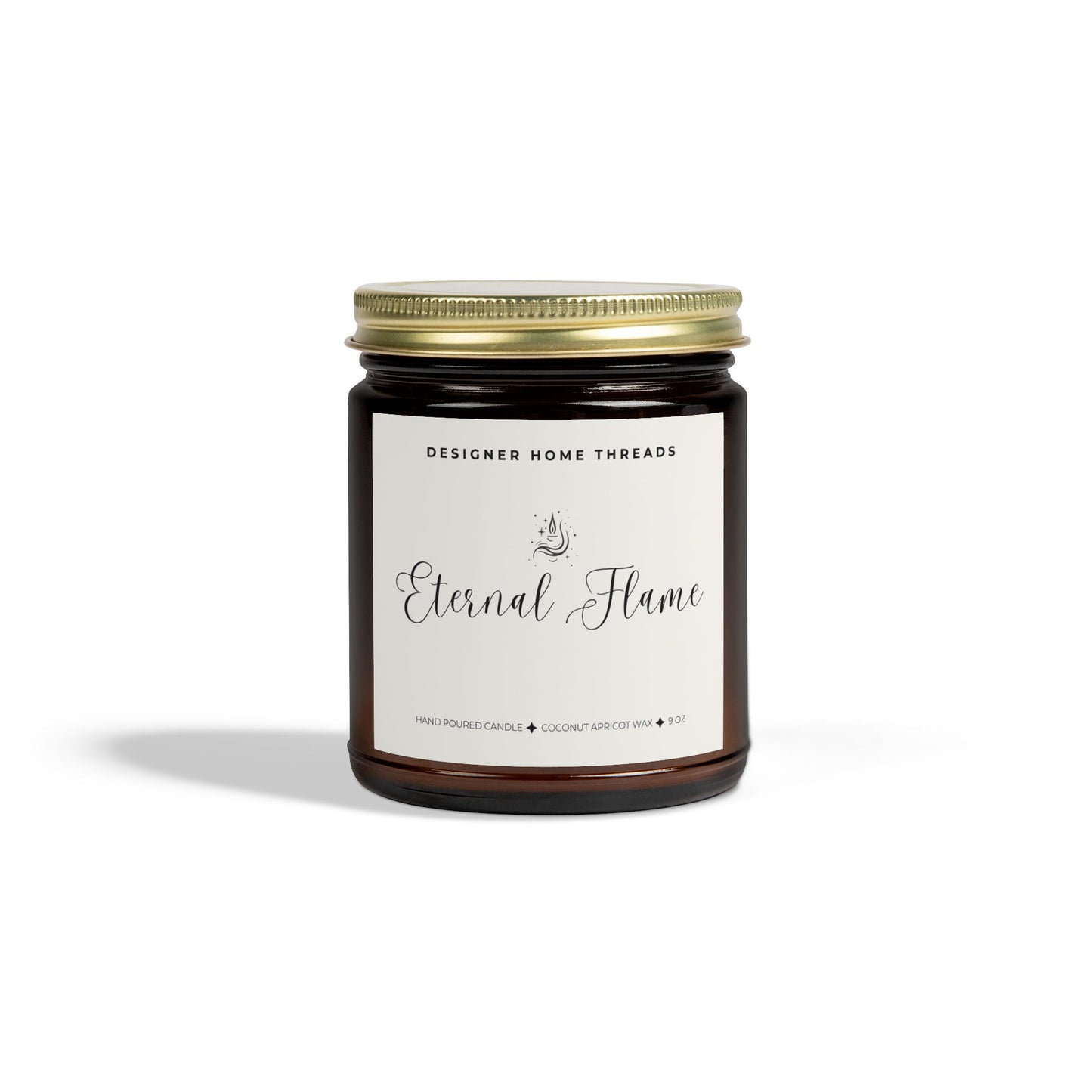 Eternal Flame Scented/Unscented Candles, Coconut Apricot Wax (9oz)