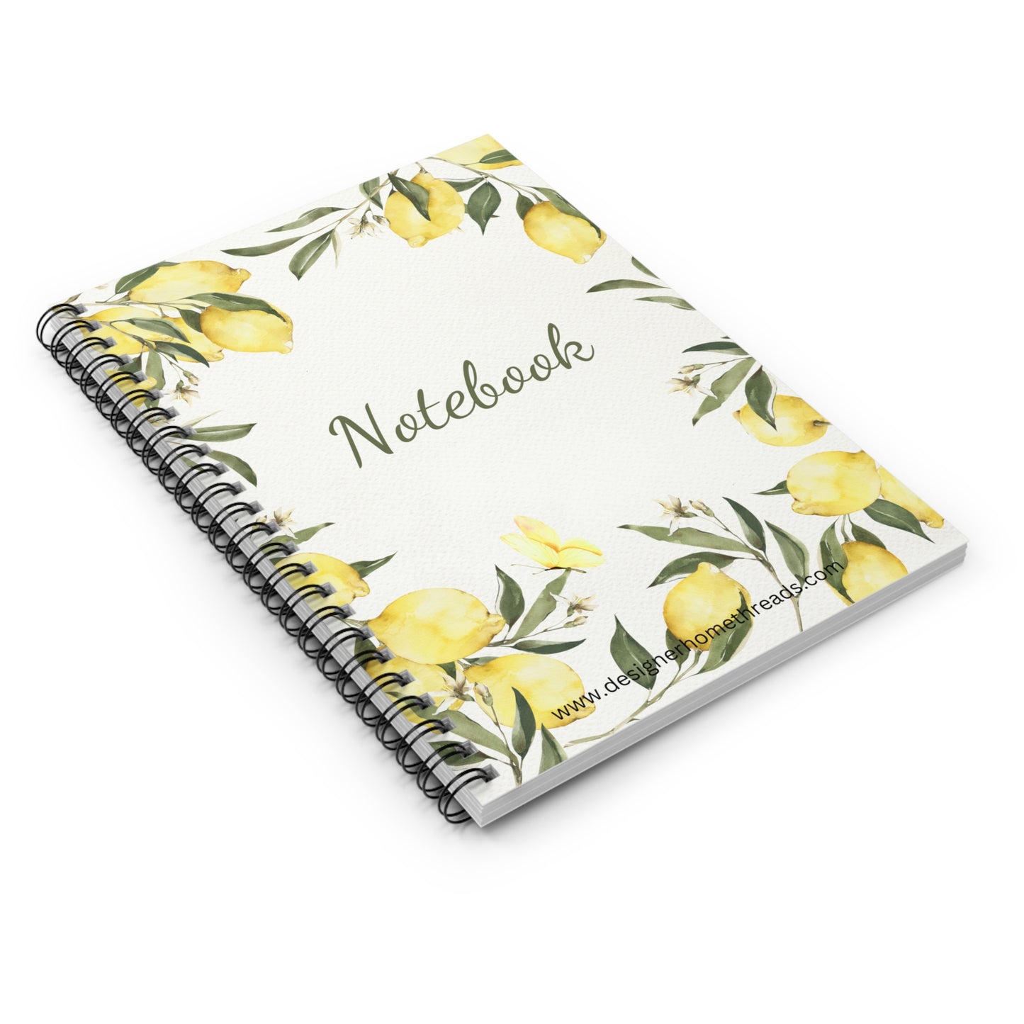 Lemons Spiral Notebook, Ruled Line 118 Pages (6"x8")