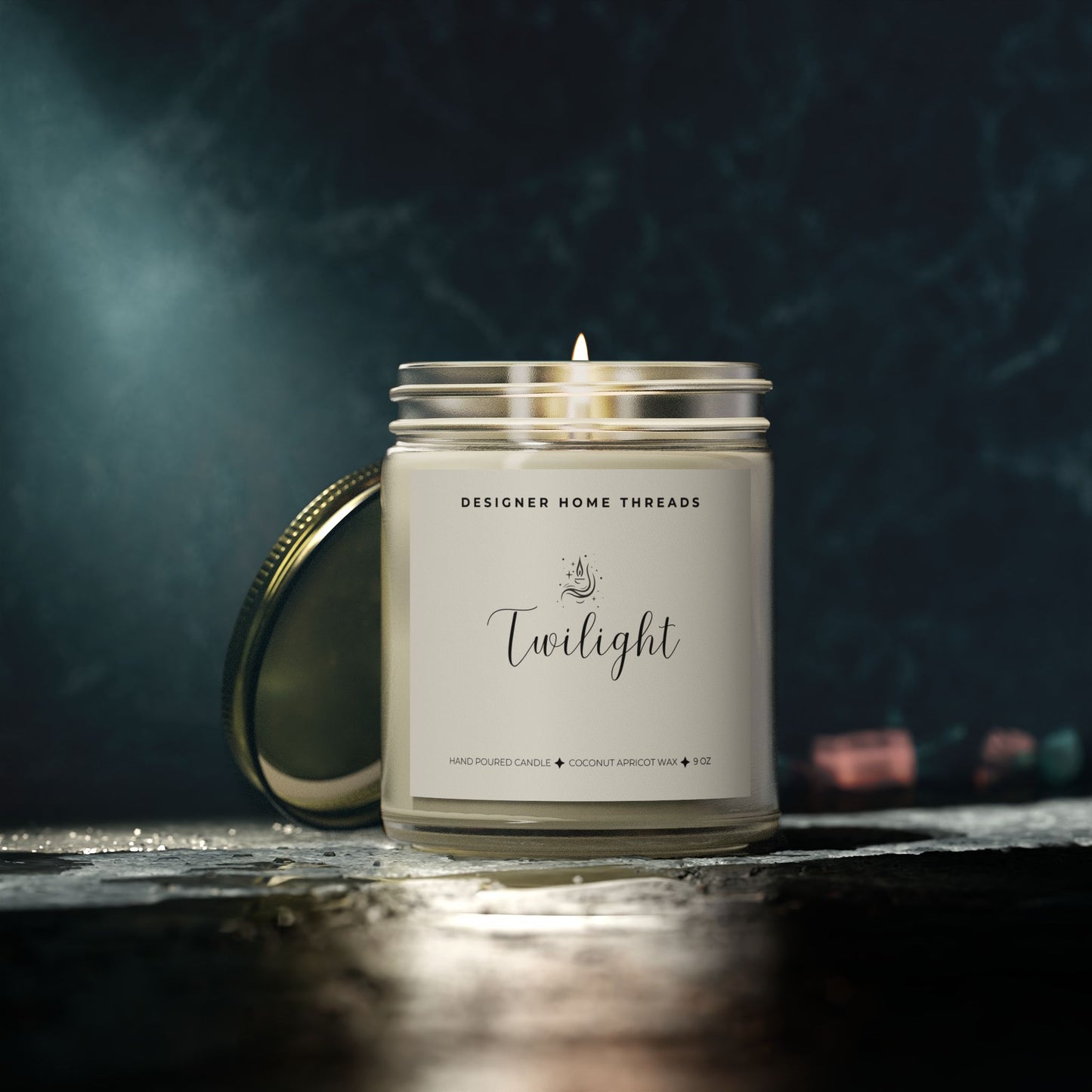 Twilight Scented/Unscented Candles, Coconut Apricot Wax (9oz)