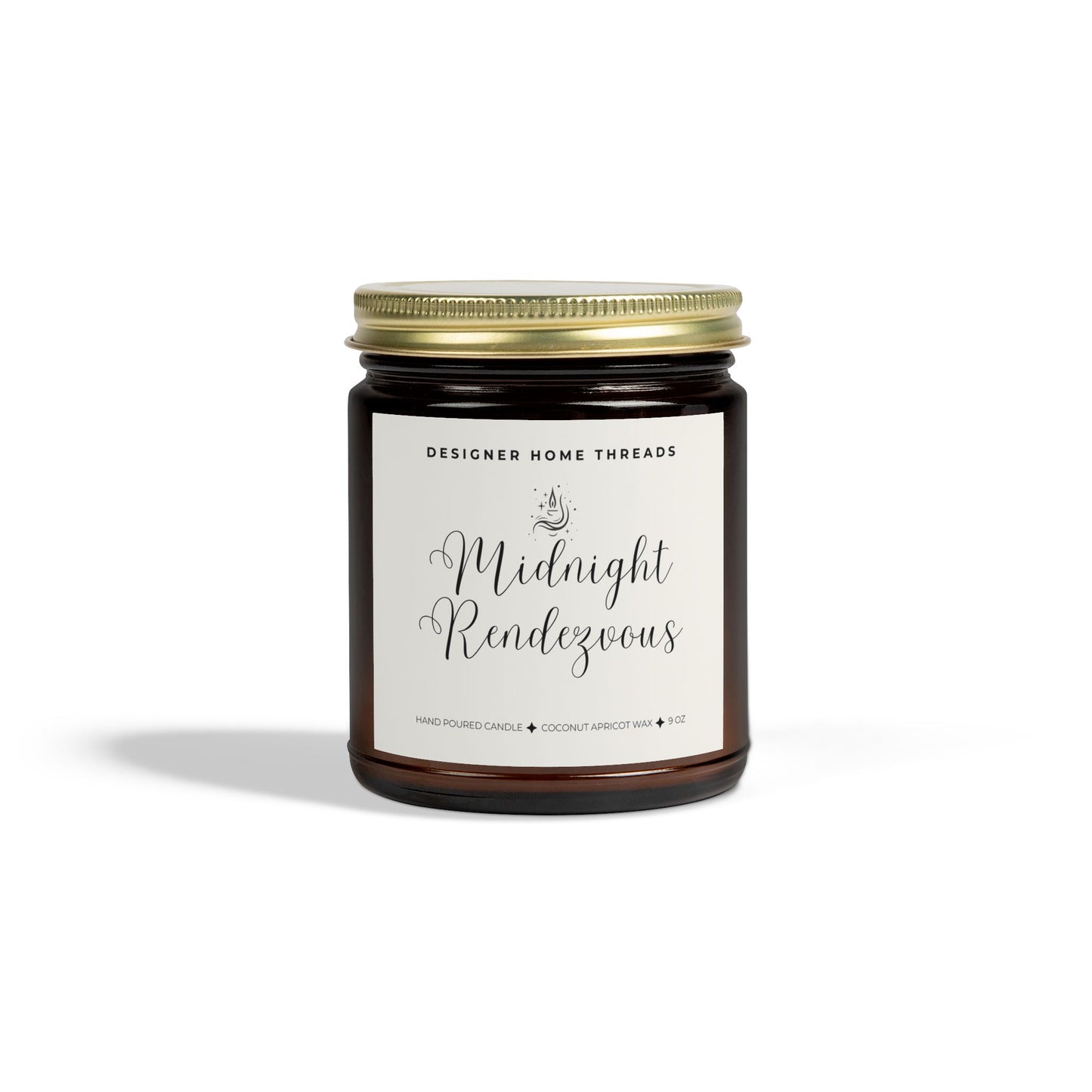 Midnight Rendezvous Scented/Unscented Candles, Coconut Apricot Wax (9oz)