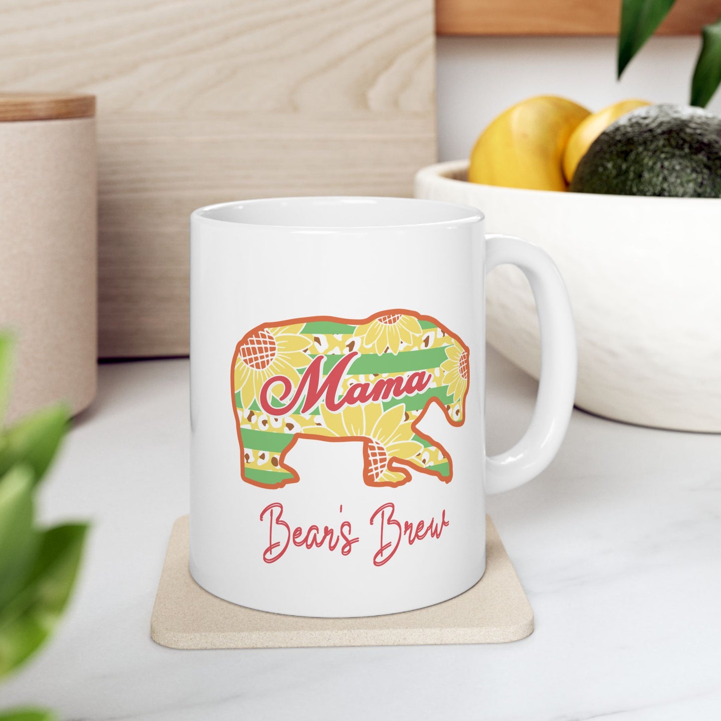 Mama Bear's Brew Ceramic Cup/Mug (11oz/15oz)