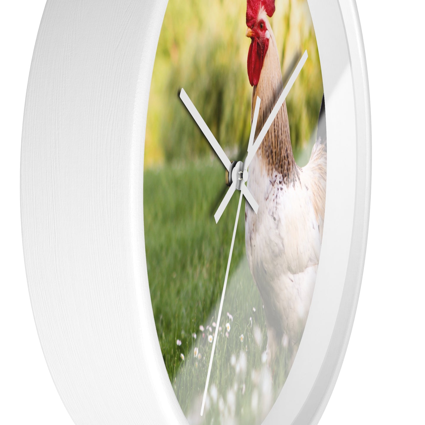 Rooster Wall Clock, No Numbers