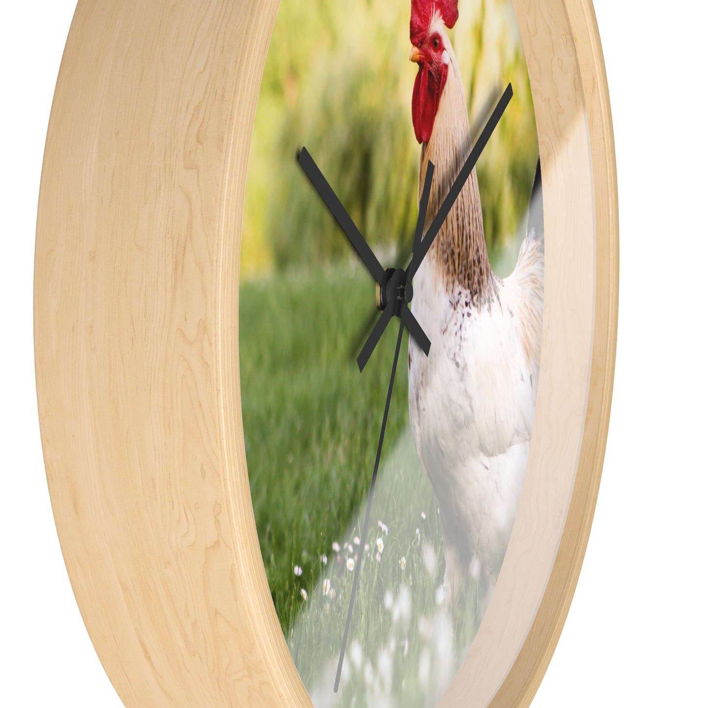 Rooster Wall Clock, No Numbers