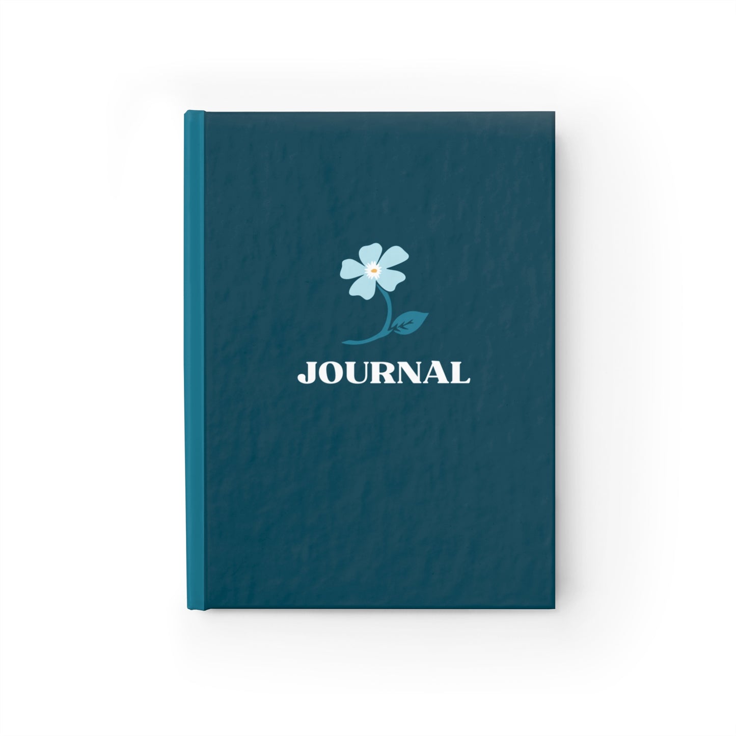 Deep Teal Floral Journal 5x7 Size