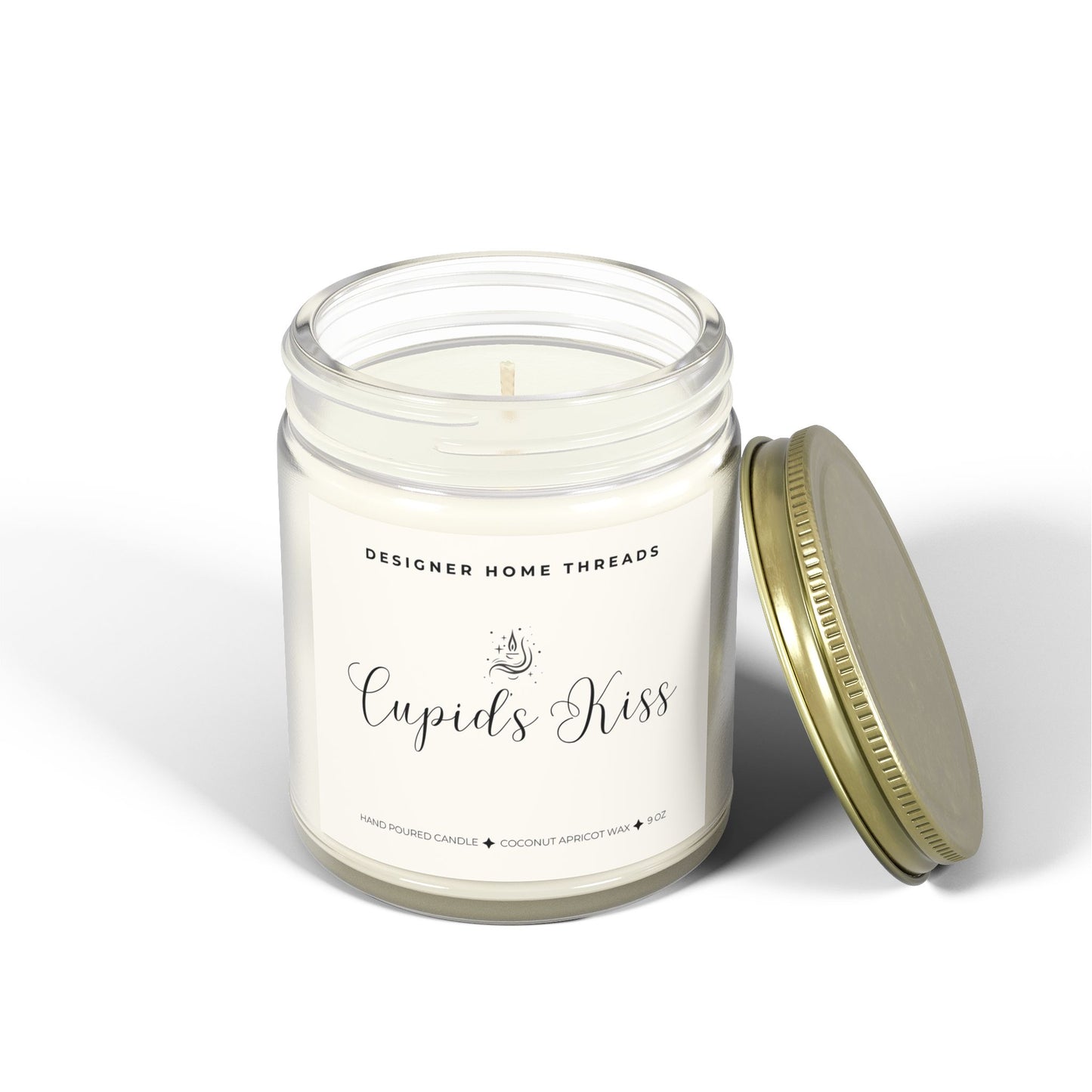 Cupids Kiss Scented/Unscented Candles, Coconut Apricot Wax (9oz)