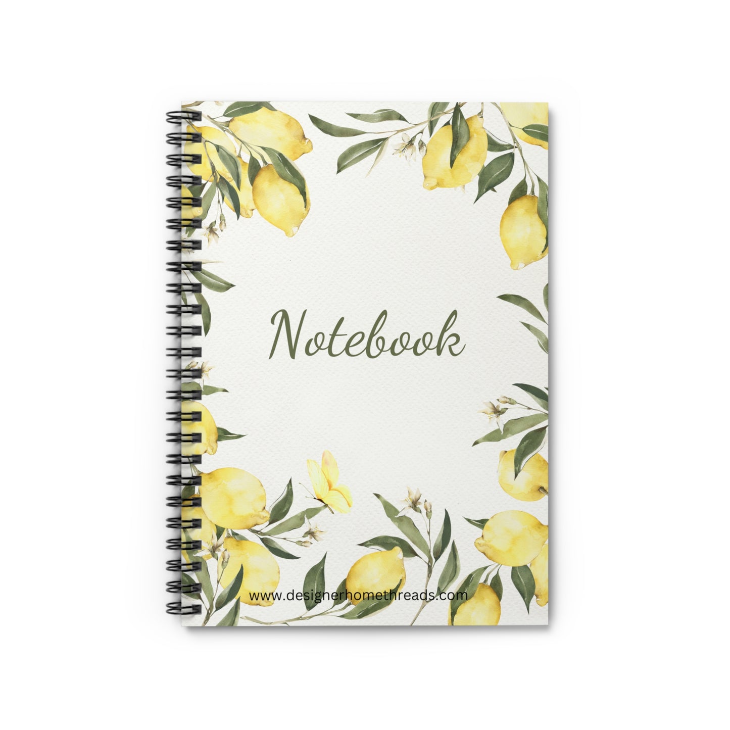 Lemons Spiral Notebook, Ruled Line 118 Pages (6"x8")