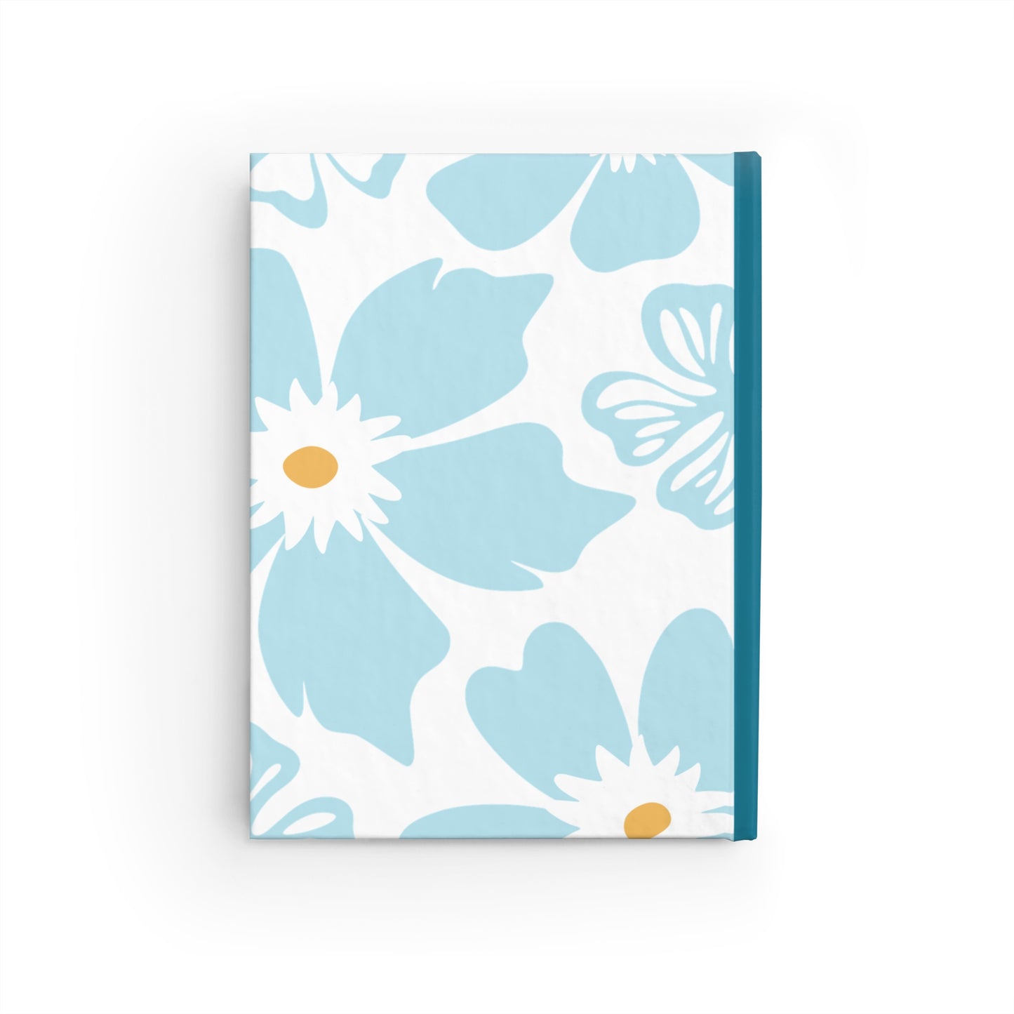 Deep Teal Floral Journal 5x7 Size